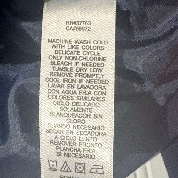 Laundry by Shelli Segal Navy Cropped Blazer Size 14 Stretch Workwear Minimalist - Picture 7 of 8